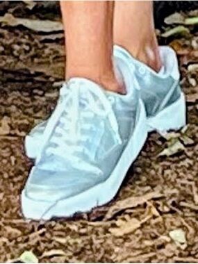 ZARA Silver Lace-Up Sneakers size 41